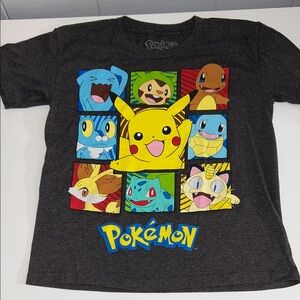 Pokemon Kid’s Gray Short Sleeve Graphic T-Shirt Size XS